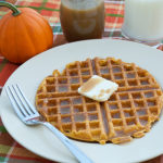 Pumpkin Waffles with Pumpkin Spiced Syrup | realmomkitchen.com