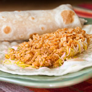 Quick CHicken and Rice BUrritos | realmomkitchen.com