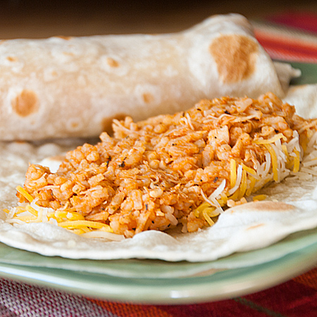 Quick Chicken and Rice Burritos | realmomkitchen.com