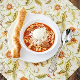 Slow Cooker Lasagna Soup | realmomkitchen.com