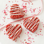 Red Velvet Cake Krispie Treats | realmomkitchen.com