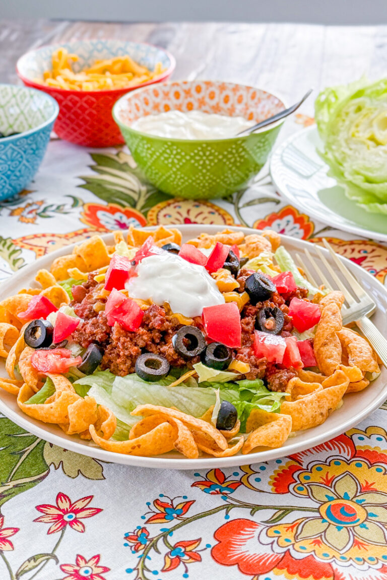 Hot Taco Salad with Fritos