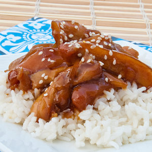 Hone Bourbon Crock Pot Chicken | realmomkitchen.com