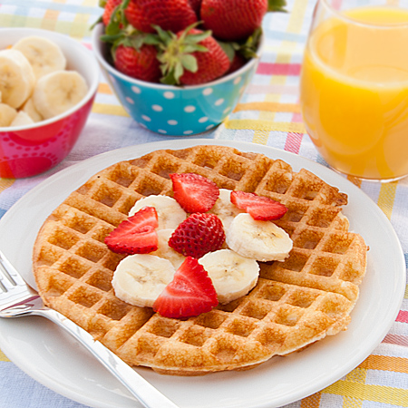 Tutti Frutti Waffles | realmomkitchen.com