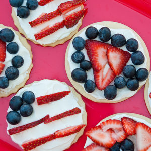 Red White and Blue Cookie Tarts | realmomkitchen.com