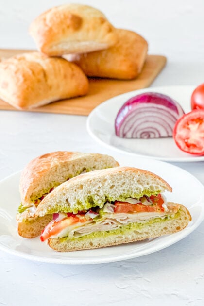 Costco Turkey and Provolone Sandwich