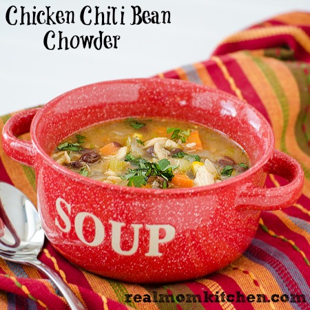 Chicken Chili Bean Chowder | realmomkitchen.com