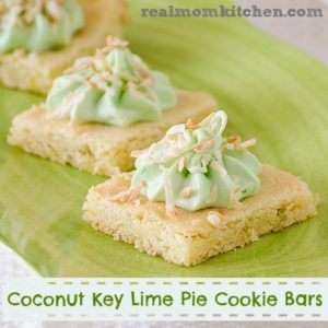 Coconut Key Lime Pie Cookie Bars | realmomkitchen.com