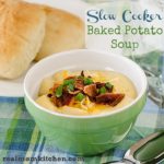 Slow Cooker Baked Potato Soup | realmomkitchen.com