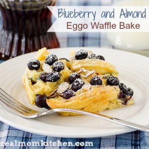 Blueberry and Almond Eggo Waffle Bake | realmomkitchen.com #EggoWaffleOff