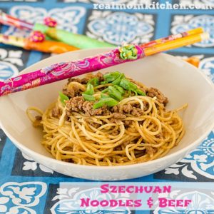 Szechuan Noodles and Beef | realmomkitchen.com