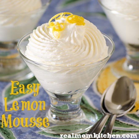 Easy Lemon Mousse | realmomkitchen.com
