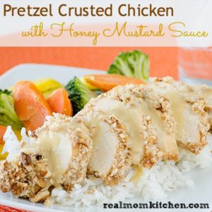 Pretzel Crusted Chicken | realmomkitchen.com