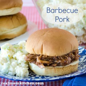 Barbecue Pork | realmomkitchen.com Only 3 ingredients!