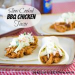 Slow Cooked BBQ Chicken Tacos | realmomkitchen.com