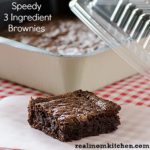 Speedy 3 Ingredient Brownies l realmomkitchen.com