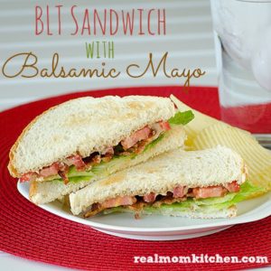 BLT Sandwich With Balsamic Mayo | realmomkitchen.com