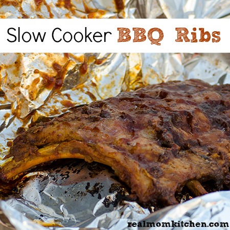 Slow Cooker BBQ Ribs | realmomkitchen.com