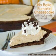 No Bake Pumkin Cheesecake | realmomkitchen.com