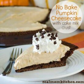 No Bake Pumkin Cheesecake | realmomkitchen.com