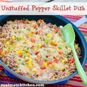 Unstuffed Pepper Skillet Dish | realmomkitchen.com