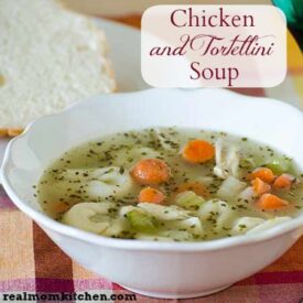 Chicken Tortellini Soup | realmomkitchen.com