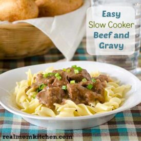 Slow COoker Beef and Gravy | realmomkitchen.com
