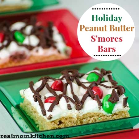 Holiday Peanut Butter S’more Bars