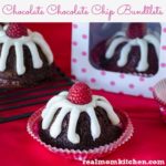 Chocolate Chocolate Chip Bundtlets (Nothing Bundt Cakes Copy Cat) | realmomkitchen.com