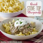 Quick Stove Top Stroganoff | realmomkitchen.com