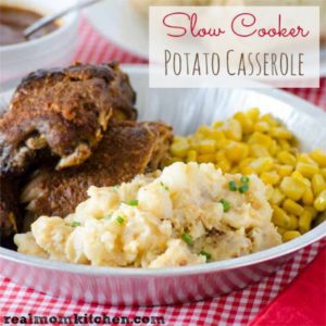 Slow Cooker Potato Casserole | realmomkitchen.com