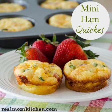 Mini Ham Quiches | realmomkitchen.com