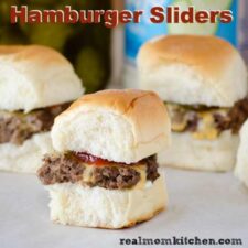 Hamburger Sliders | realmomkitchen.com
