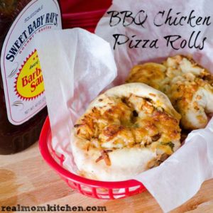 BBQ Chicken Pizza Rolls | realmomkitchen.com