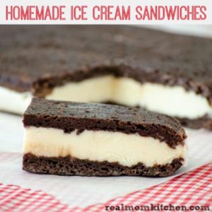 Homemade Ice Cream Sandwiches | realmomkitchen.com