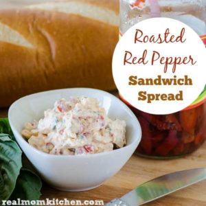Roasted Red Pepper Sandwich Spread | realmomkitchen.com