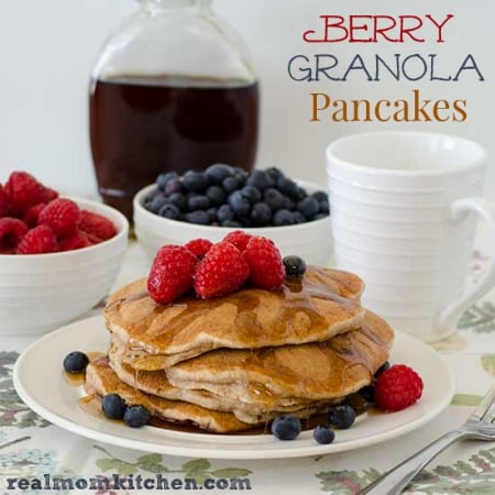 Berry Granola Pancakes