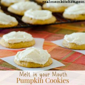 Melt In Your Mouth Pumpkin Cookies | realmomkitchen.com