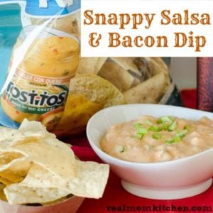 Snappy Salsa and Bacon Dip | realmomkitchen.com