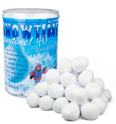 indoor snowballl fight kit