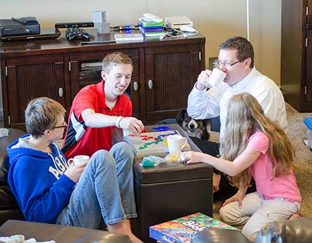 family game time - indoor winter activites