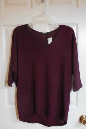 stitch fix 19 burgundy top