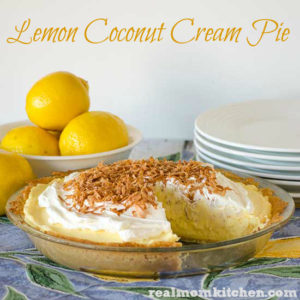 Lemon Coconut Cream Pie | realmomkitchen.com