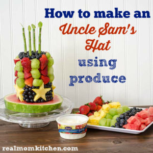 Uncle Sam's Hat made using produce | realmomkitchen.com