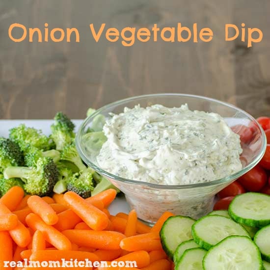 Onion Vegetable Dip | realmomkitchen.com