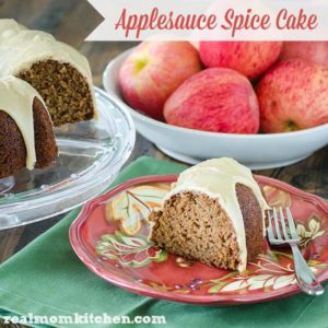 Applesauce Spice Cake | realmomkitchen.com #appleweek2015