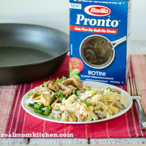 Creamy Ham and Rotini Pasta Pronto | realmomkitchen.com