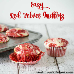 Easy Red Velvet Muffins | realmomkitchen.com