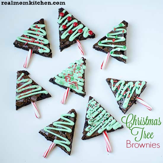 Christmas Tree Brownies | realmomkitchen.com