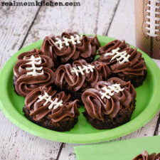 Fudgy Football Brownies | realmomkitchen.com